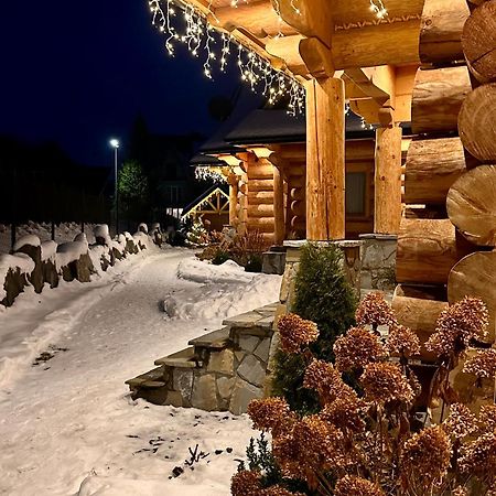 Na Skraju Lasu Domki Z Balia, Jacuzzi Biały Dunajec Exteriör bild
