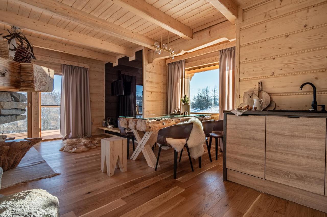 Na Skraju Lasu Domki Z Balia, Jacuzzi Biały Dunajec Exteriör bild